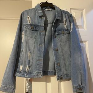 Distressed Jean Jacket